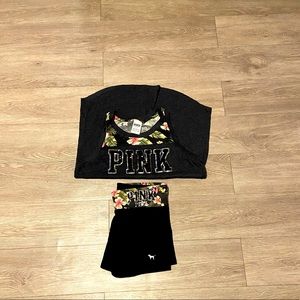 Pink Victoria Secret bling short outfit